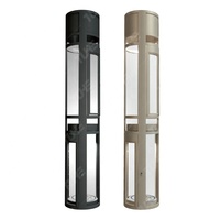 Petit ascenseur domestique personnalisable, ascenseur domestique en verre rond pour villa de luxe
