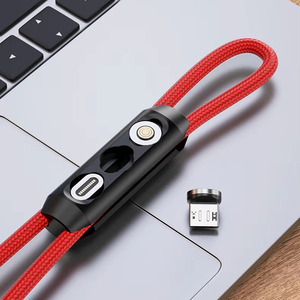 Organizer per cavi e punte magnetiche | Cavo di gestione senza groviglio in Silicone con connessione magnetica a 3 slot (per punte a 9pin) - Product Image 1