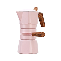 Pot de moka italien classique de qualité alimentaire machine à expresso à double vanne pot de moka sous pression avec extracteur de thermostat