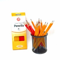 12 crayons HB rouges et jaunes de haute qualité, pour l'école, la peinture, le bureau, les cadeaux d'art, promotion