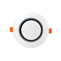 Grille d'aération ronde encastrée en ABS, ultra-fine à bord étroit, pré-encastreable à clipser, avec volume d'air réglable et filtre