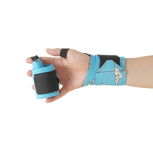 Custom Logo Wholesale Anime Berserk Adjustable Gym Deadlift Gym Lifting Weights Wrist Wraps with Thumb Loop - Product Image 1
