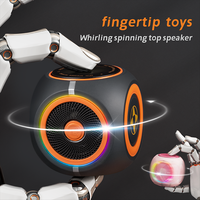 Haut-parleur sans fil portable son HD avec Fidget Spinner doigt TWS appariement accessoire électronique RGB BT avec dragonne boîte de couleur