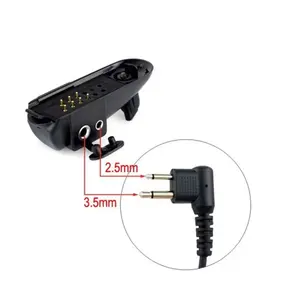 Walkie Talkie 2pin Jack ses kulaklık adaptörü radyo konektörü adaptörü motorola GP328/HT750 2 pinli konnektör