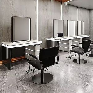 Barber Shop New Arrival Hair Salon <b>Mirror</b> with Marble <b>Table</b> Hair Salon <b>Mirror</b> Stand Single-sided or Double-sided <b>Mirror</b> - Product Image 5