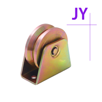 Rouleau de roue de porte coulissante à Double roulement avec rainure Y U, accessoire de quincaillerie de porte 50/60/70/80/90/100