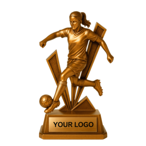 ถ้วยรางวัลฟุตบอลหญิง WeiVista ทำจากเรซิ่นสั่งทำพิเศษ รูปนักฟุตบอลหญิง พร้อมสลักโลโก้ ของขวัญสำหรับรางวัลสโมสร - Product Image 4