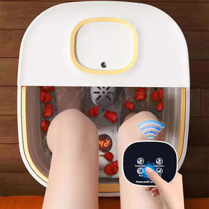Masseur de pieds électrique pliable de haute qualité, bulles, lumière rouge chauffante, matériau ABS, certifié CE, intelligent et portable - Product Image 4