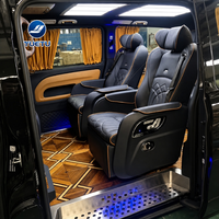 Sièges de capitaine noirs de luxe modifiés pour camping-car, van, avec massage et ventilation, pour W447 Alphard VIP