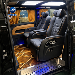 Asientos de Capitán Negros de Lujo Modificados para Autocaravanas, con Masaje y Ventilación, para W447 Alphard VIP - Product Image 2