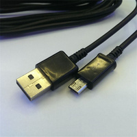 SYY Plastik Kabelloser Spielcontroller 3M USB-Ladekabel für Pro/Slim Schwarz/Weiß
