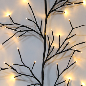 Warm White LED Lighted Twine <strong>Twig</strong> Branch <strong>Lights</strong> <strong>with</strong> 100pcs LEDs 8 Functions Dimmable Remote for Holiday Decoration - Product Image 4