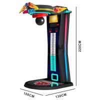 Gaming City Acier inoxydable Kick Hammer One Punch Music Arcade Boxing Machine Coin Operated Amusement Arcade Game Center