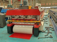 Machine de formage à rouleaux pour panneaux de toiture à double couche, formage à rouleaux, machine de formage à rouleaux pour tôles d'acier galvanisées