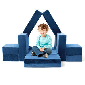 Custom 7 pz modulare per bambini divano divano divano divano creativo sala giochi mobili per i più piccoli convertibile cuscino in schiuma ragazzi ragazze - Product Image 2