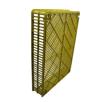 Boîte de couvaison rectangulaire portable en plastique jaune pour incubateurs d'œufs