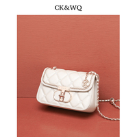 Sac à bandoulière de luxe discret 2026 SS pour femme, matelassé losanges, avec chaîne à billes réglable, sac à rabat pour femme, vente en gros