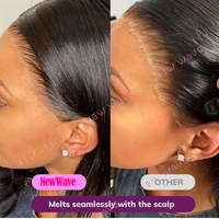 Perruques HD Lace Front 4x4 en cheveux humains indiens 100% vierges bruts doublement étirés, densité 250%, bouclés rebondissants, longs et rougeâtres, grade 11A