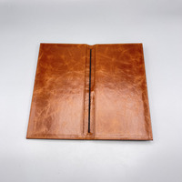 Protège-menu personnalisé en cuir PU A4, porte-menu pliable, pince à factures, décoration et accessoires de bureau