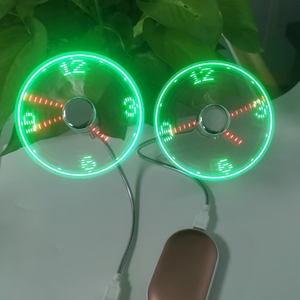 Ventilateur USB Horloge LED Intelligent à Mémoire de Forme, Cadeau Nouveauté en Gros Direct Usine, avec Affichage LED Lumineux Tendance - Product Image 5