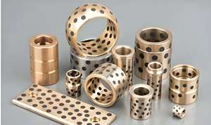 Roulement à billes Oiles # Douille auto-lubrifiante en bronze de haute qualité 500 JDB PVB C86300 avec graphite, modèle OEM à pression - Product Image 2