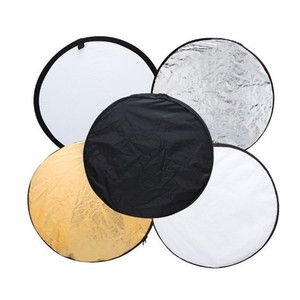 Équipement de photographie de studio 110cm 43 "5 en 1 réflecteur de lumière pliable multicolore rond - Product Image 3