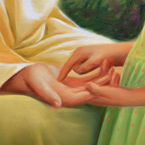 100% dipinto a mano dipinto a olio di gesus 36x24 pollici stile astratto con soggetti a foglia digitale medio classico campo di montaggio incorniciato - Product Image 1