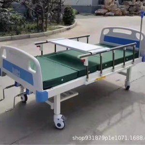 Lit d'hôpital manuel Kerry ABS à trois sections réglables avec manivelle pour soins infirmiers - Product Image 3