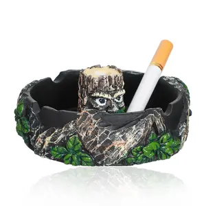 Toptan Mini reçine küllük ağacı ahşap adam şekli sigara küllüğü moda tasarım sigara aksesuarları