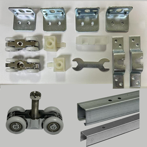 Galet de porte coulissante en fer à faible bruit, antirouille et résistant à l'humidité, <span class=keywords><strong>pour</strong></span> porte suspendue de cloison d'appartement - Product Image 1