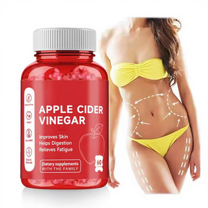 Bonbons au vinaigre de cidre de pomme pour favoriser l'amincissement, la santé digestive, la perte de poids, un ventre plat, brûleur de graisse, complément pour la santé intestinale - Product Image 1