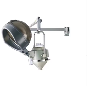 Appareil de coiffure professionnel pour barbier, vaporisateur de vapeur pour cheveux noir, design moderne, équipement de salon de beauté, matériau métallique - Product Image 1