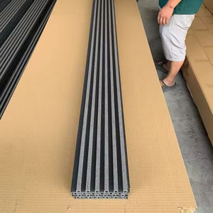 Paneles de Revestimiento de Pared WPC XH Decor, Diseño Moderno para Paredes Interiores de Edificios de Oficinas, Modelo 160x24 con 1 Año de Garantía - Product Image 1