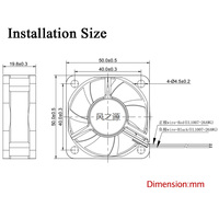 Exhaust Fan Factory Mini 50mm 50x50x20mm 5020 5v 12v DC Cooling Ventilateur 12v 24v Exhaust Fan