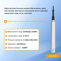 Medidor de Oxígeno Disuelto RS485, Sensor de Oxígeno Disuelto en Línea para Aguas Residuales, Precisión, Sonda de OD Digital para Acuicultura
