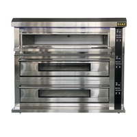 Fours de cuisson électriques à gaz commerciaux à 3 étages Four de cuisson à pizza à pain à 12 plateaux Noyau inclus Restaurants d'occasion Nouveau disponible