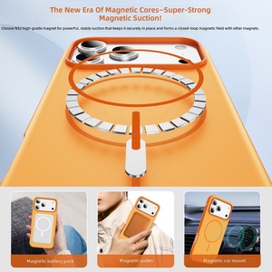 Funda Protectora para Teléfono ODM-2300Gs Resistente a Golpes, Carcasa Rígida de PC con Acabado Magnético Resistente a Caídas, Diseño Sencillo para <span class=keywords><strong>iPhone</strong></span> 18 Pro Max - Product Image 2