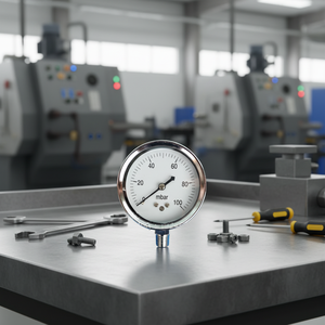 शीर्ष फैशन चक्र वायु तरल गैस 60 मिमी 100 मिमी माइक्रो मिलीबार मैनोमीटर चित्र डायाफ्राम दबाव गेज - Product Image 5