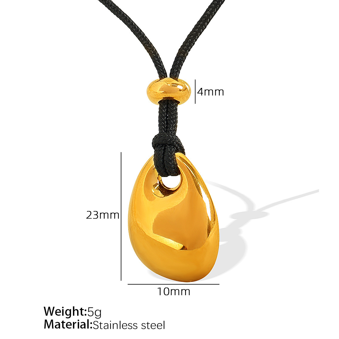 Collier doré réglable XL100