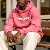 Sweat-shirt à capuche uni personnalisé, molleton lourd, impression DTF, fabrication OEM