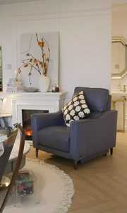 Mueble de TV Moderno de Madera con Chimenea de Madera para Uso en Interiores de Hoteles, Villas y Apartamentos - Product Image 3