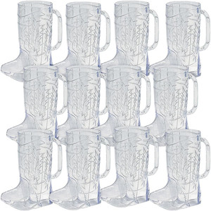 Gelas Bir Unik Bentuk Sepatu Koboi 16oz, Mug Plastik Reusable untuk Pesta Bertema Barat, Perlengkapan Pesta, Kapasitas Besar, Grosir Gelas Sepatu Koboi - Product Image 3