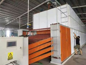 Máquina Secadora de Rodillos para Chapa de Madera / Capacidad de Secado de 80 m³ por Día / Máquina Secadora de Rodillos de Chapa de Madera de Dos Niveles y Cuatro Secciones - Product Image 1