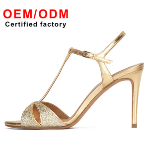 Novedad de verano personalizada, zapatos elegantes para mujer, Sandalias de tacón alto en forma de T para mujer, sandalias de banquete de tacón alto a la moda para mujer, Sexy - Product Image 1