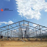 Entrepôt préfabriqué en acier galvanisé pour la construction industrielle légère / Atelier à structure métallique - Entrepôt Libida Europe