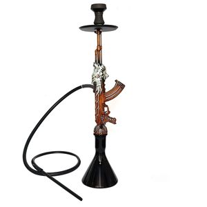 <span class=keywords><strong>Chicha</strong></span> arabe en résine AK 47, forme électro-plaquée, 78 cm, grande taille, <span class=keywords><strong>chicha</strong></span> en forme de pistolet <span class=keywords><strong>AK47</strong></span>, ensemble de <span class=keywords><strong>chicha</strong></span> - Product Image 2