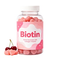 Bonbons gélifiés à la biotine OEM avec collagène et vitamines, 3 g, 60 gélifiés par bouteille, pour la croissance des cheveux, de la peau et des ongles, produits de beauté