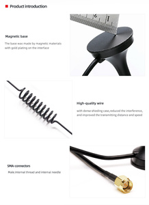 Nhà Máy Giá 5dBi tăng cao từ cơ sở <span class=keywords><strong>Antenna</strong></span> cho 3G 4G LTE GSM dọc phân cực với cho SMA kết nối - Product Image 5