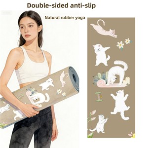 Sac de transport pour tapis de <span class=keywords><strong>yoga</strong></span> en PU pour femme, exclusif, 5 mm, insonorisant, antichoc, antidérapant, épaissi, portable, imprimé, pour exercices intérieurs et extérieurs - Product Image 3