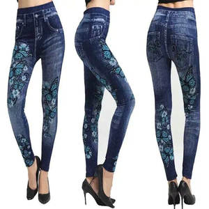 1.59 Dollar PXK001 Vente en gros de nouvelles couleurs de jean frais collants maigres Leggings en <span class=keywords><strong>latex</strong></span> pour femmes avec des couleurs - Product Image 1